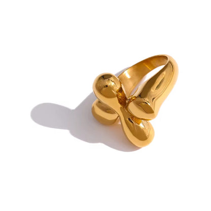 Sculpted Gold Statement Ring