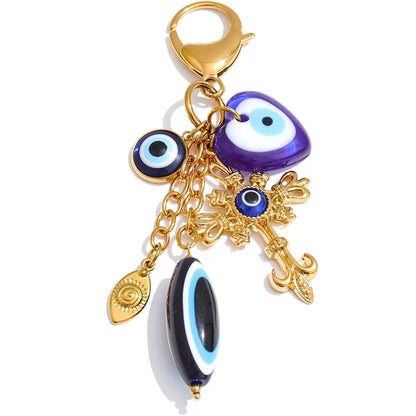 Evil Eye Protection Charm Keychain