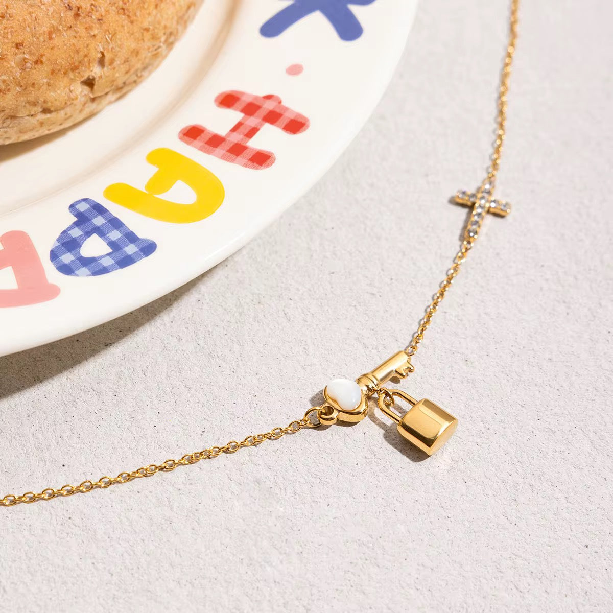 Faith & Grace Lock Necklace