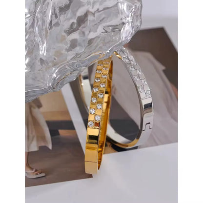 Crystal Line Bangles