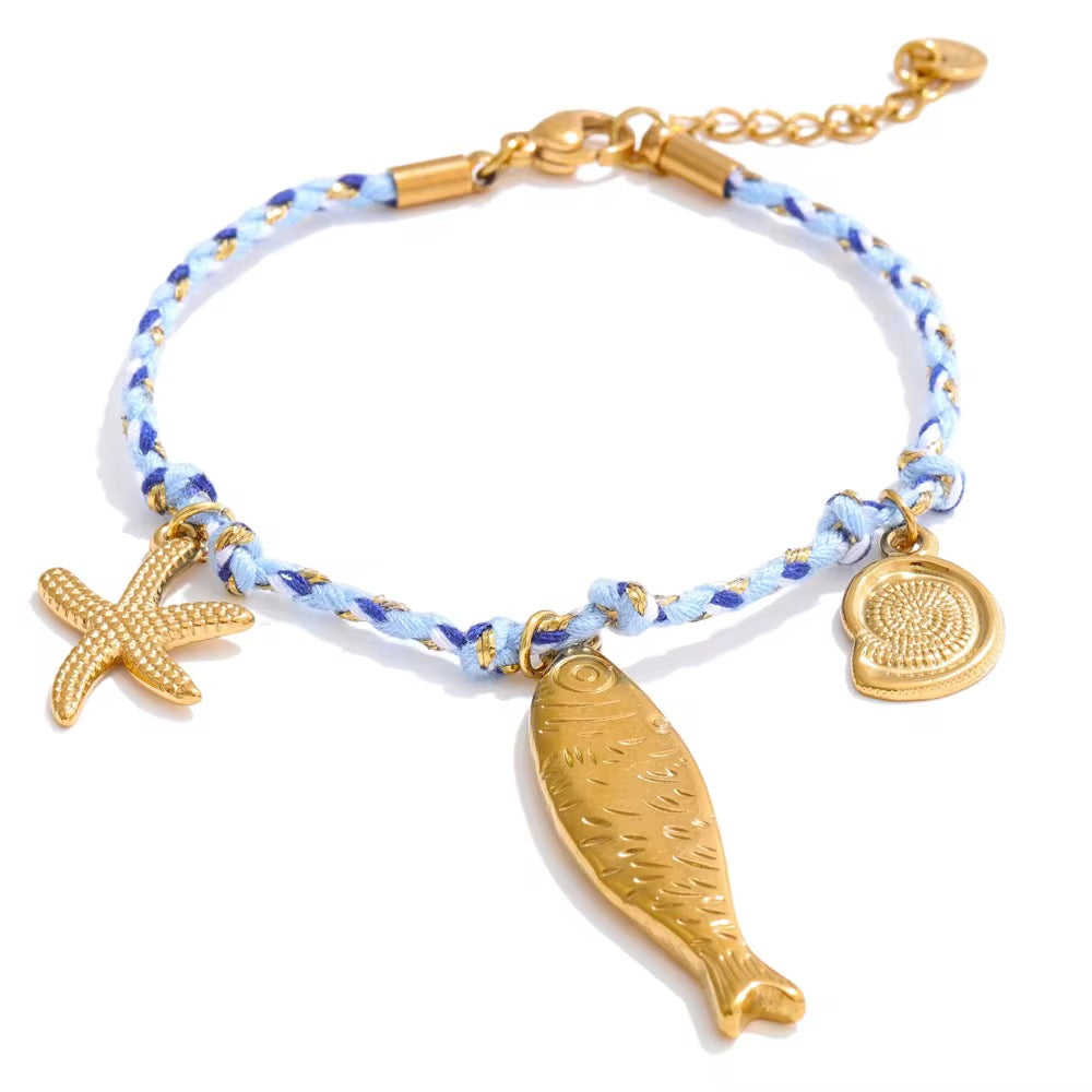 Ocean Charm Rope Bracelets