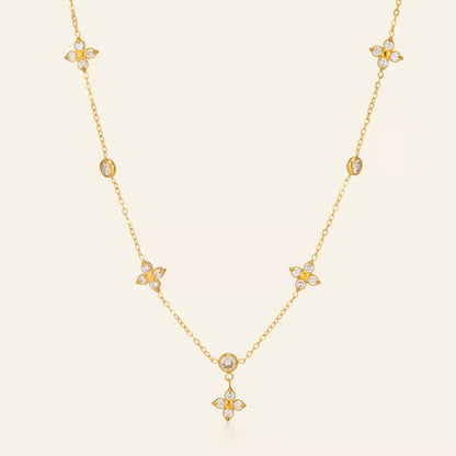 Celeste Crystal Floral Jewelry Set