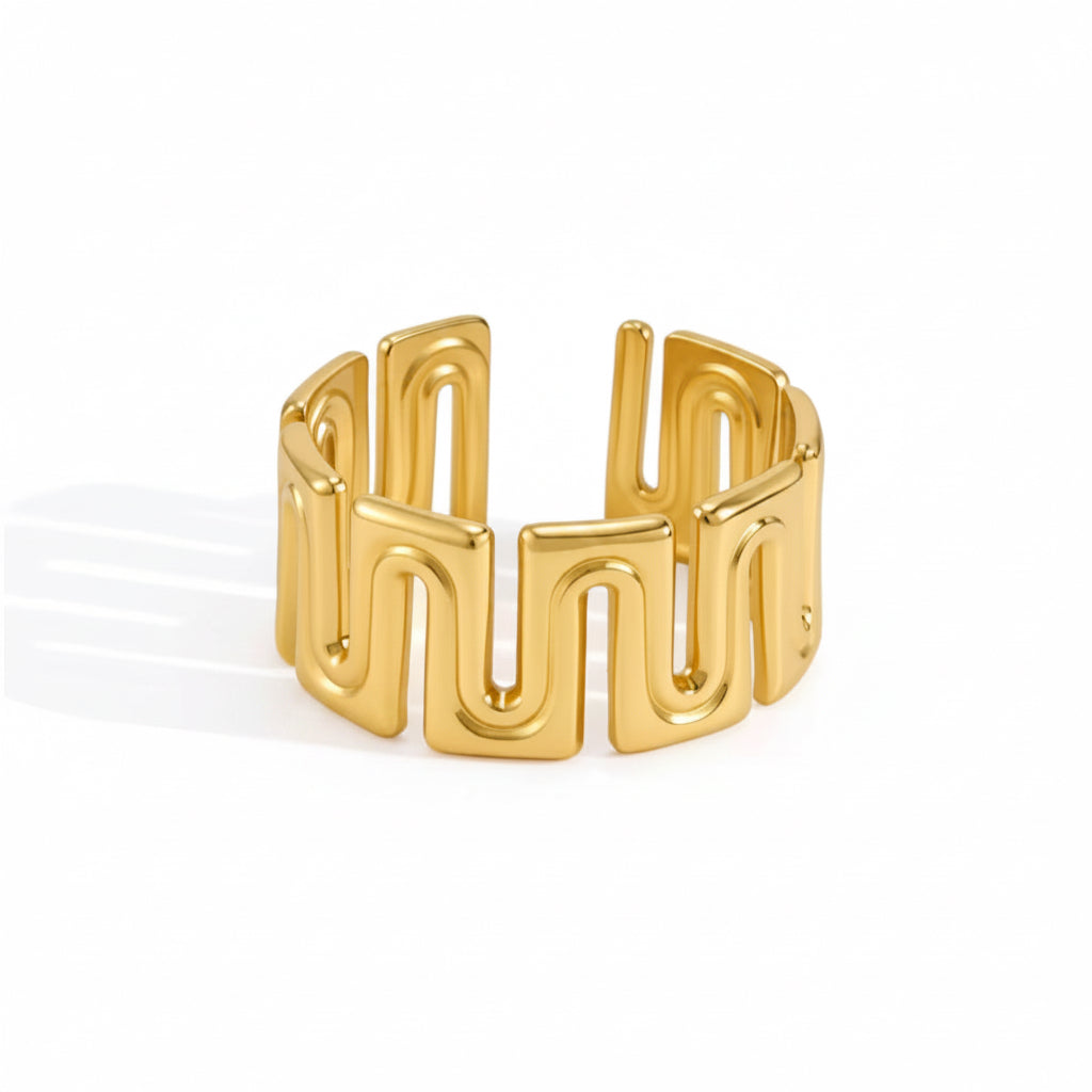Maze Luxe Statement Ring