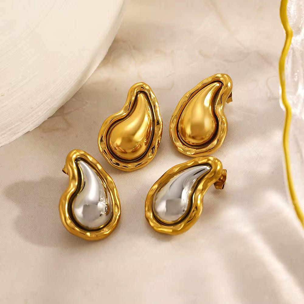 Sculpted Teardrop Earrings
