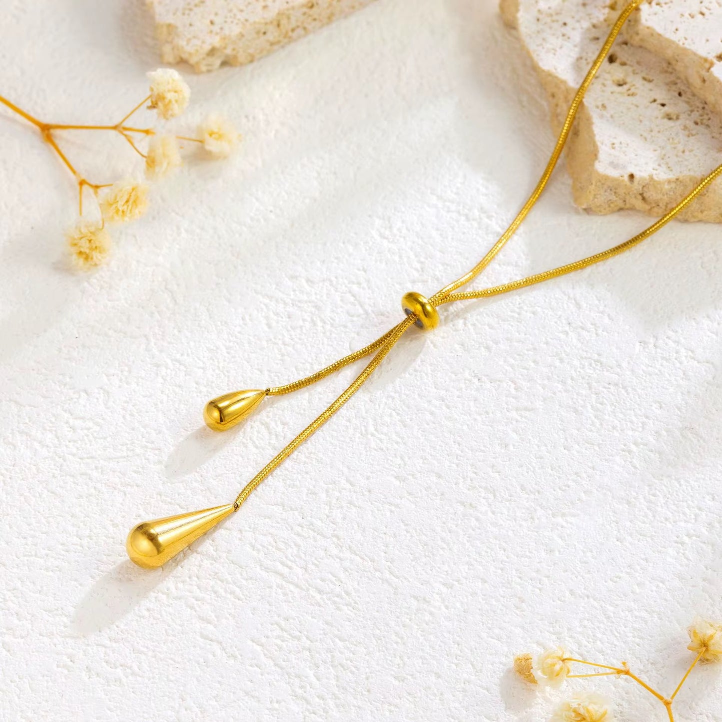 Adjustable Slider Snake Chain Necklace