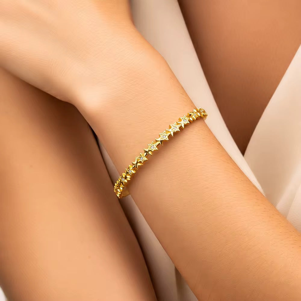 Golden Starline Bangle