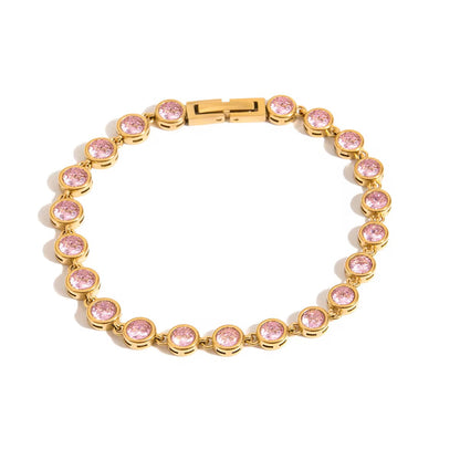 Classic Round Zircon Tennis Bracelet
