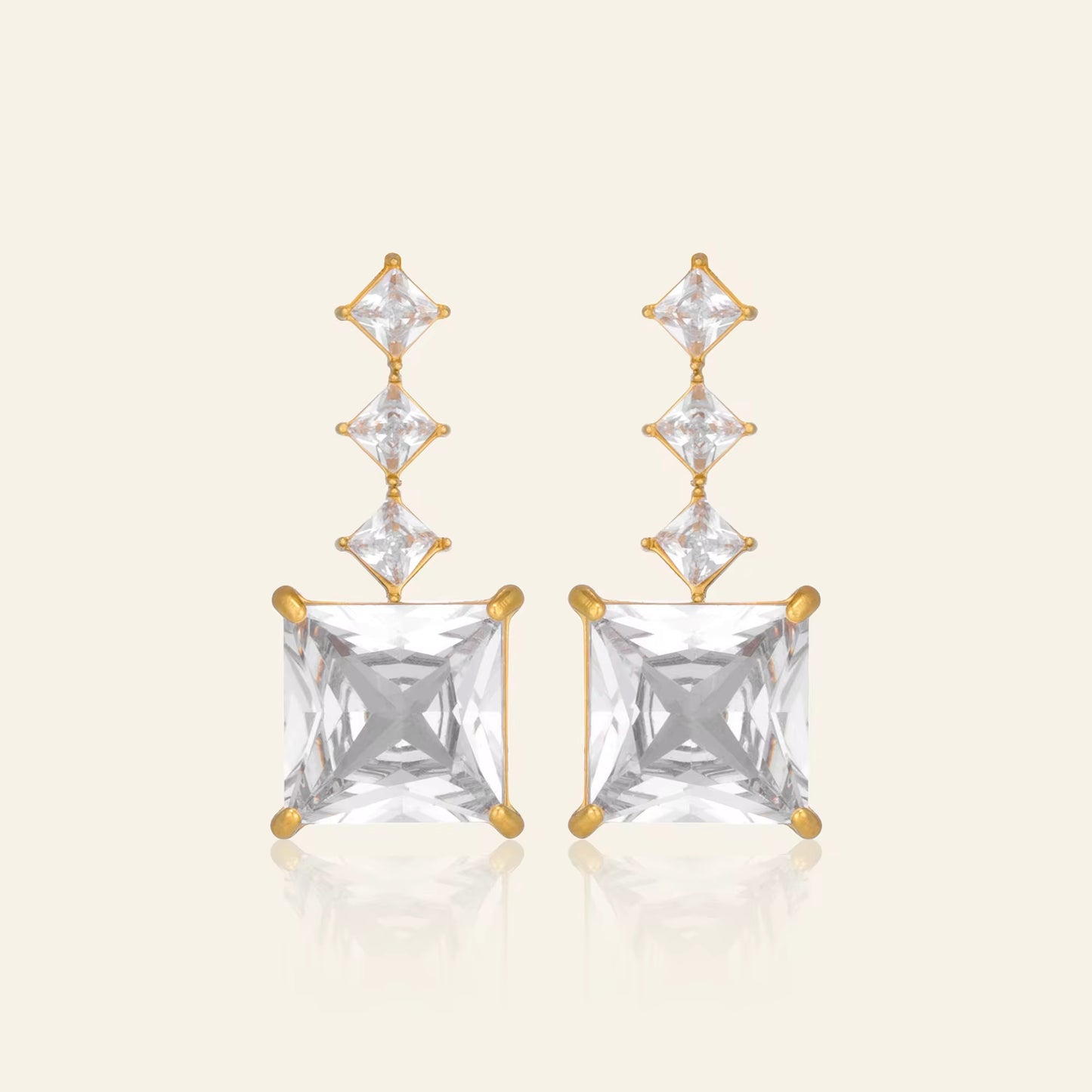 Royal Crystal Drop Earrings