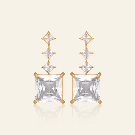 Royal Crystal Drop Earrings