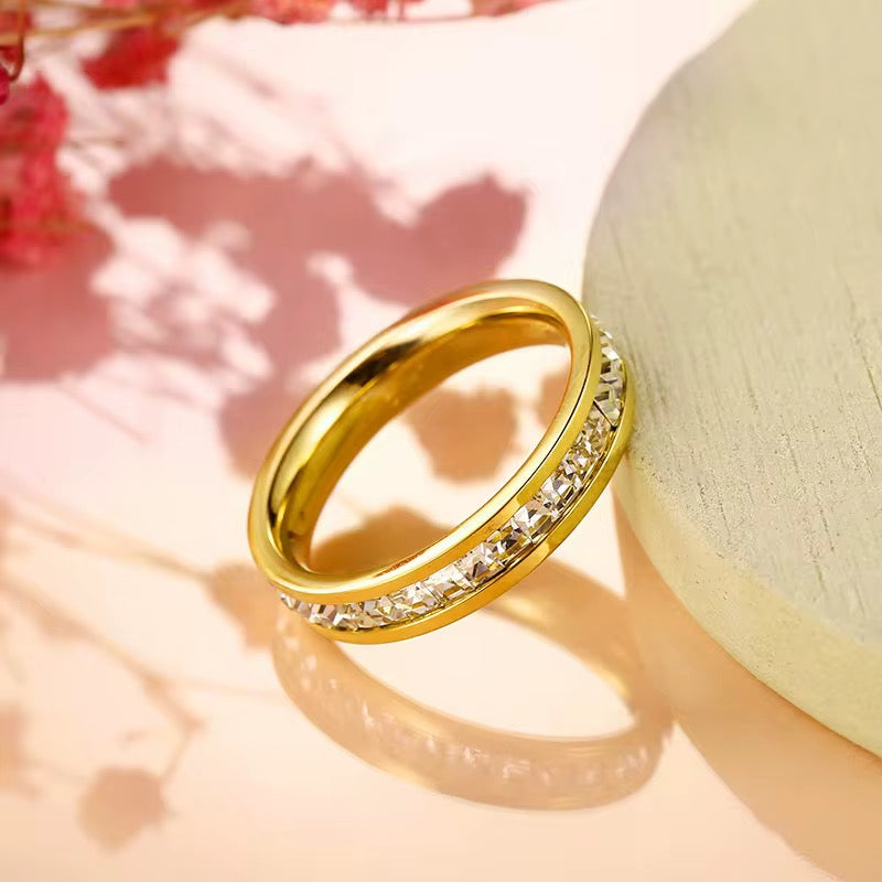 Crystal Eternity Band Ring
