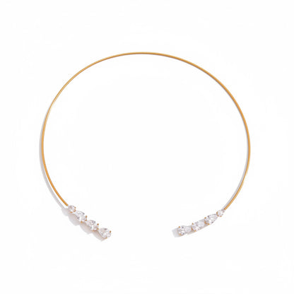 Crystal Teardrop Necklace & Bracelet Set