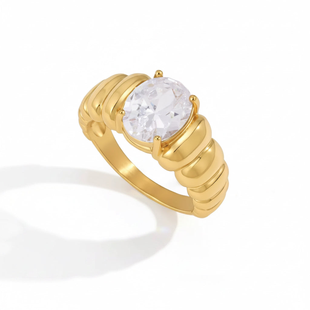 Aurora Luxe Crystal Ring Collection