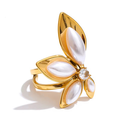 Pearl Bloom Statement Ring