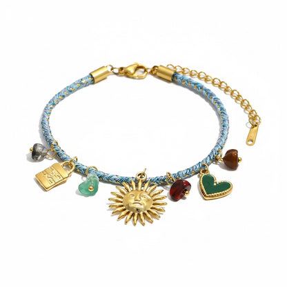 Sun Charm Rope Jewelry Set