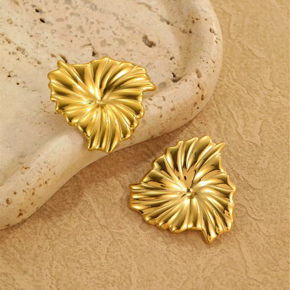 Golden Bloom Statement Earrings
