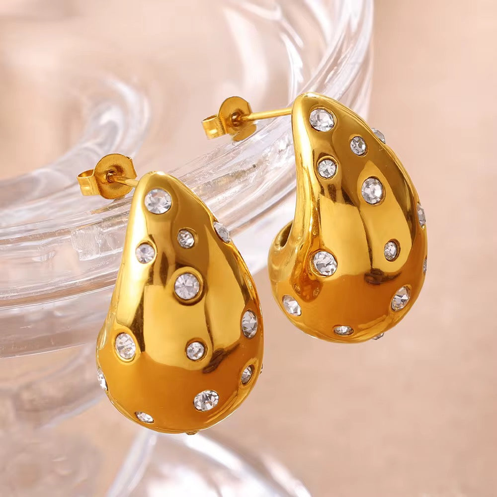 Bold Dome Statement Earrings