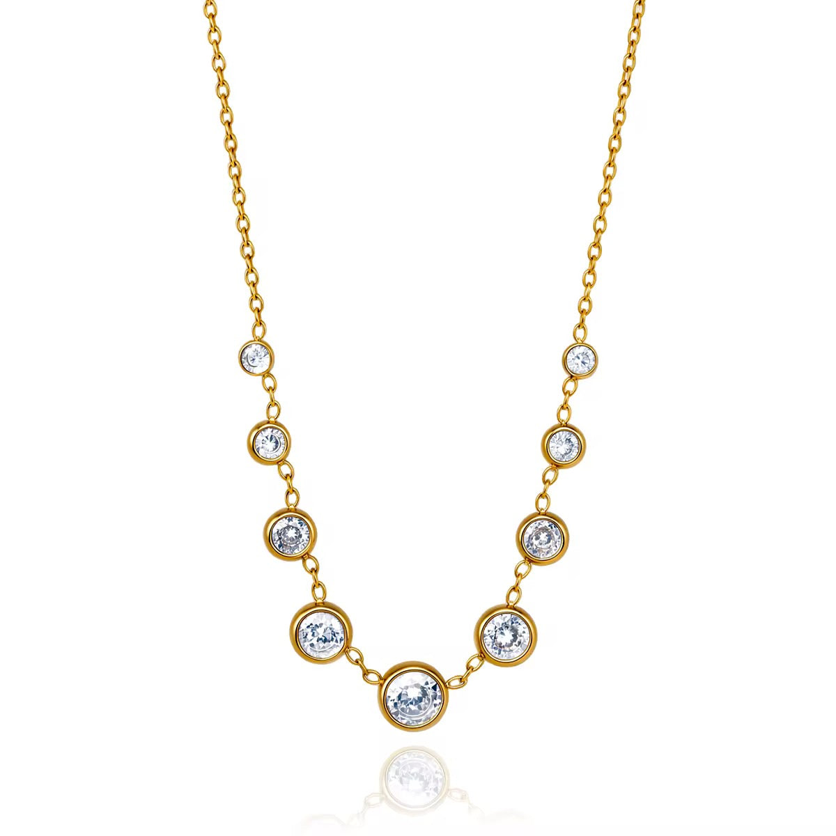 Blush Crystal Layered Necklace