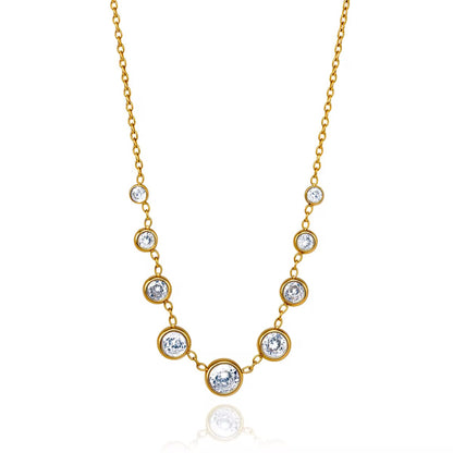 Blush Crystal Layered Necklace