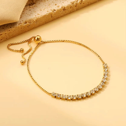 Crystal Tennis Adjustable Bracelet