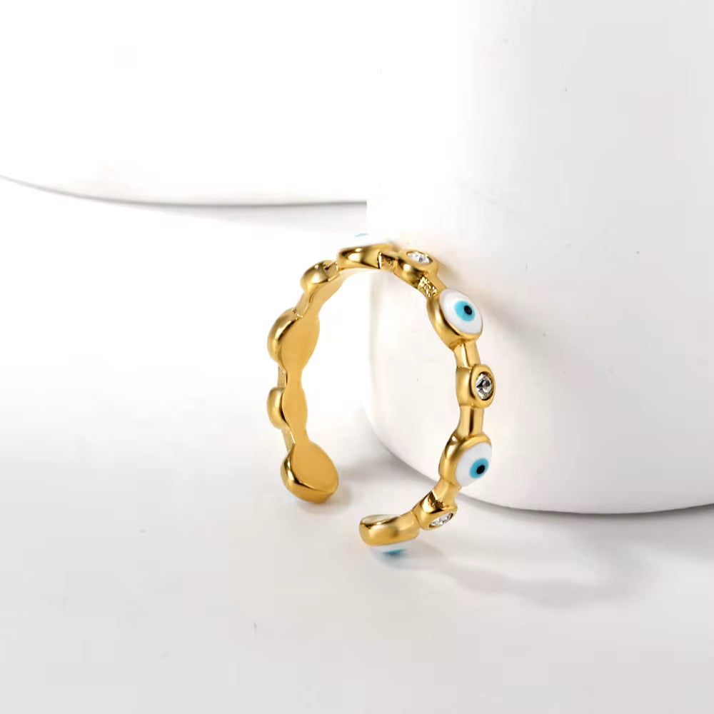 Evil Eye Open Ring