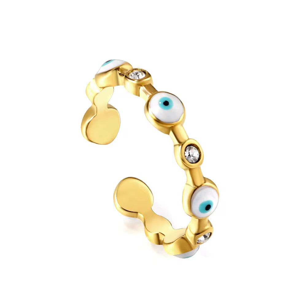 Evil Eye Open Ring