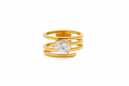 Luxury Zirconia Gold Rings Collection