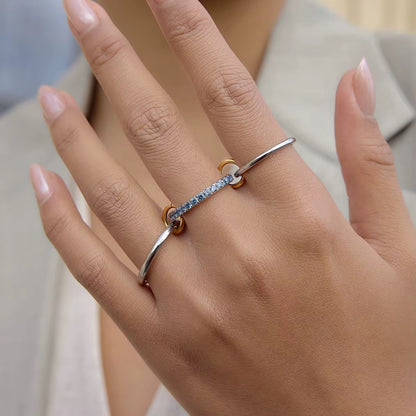 Celeste Crystal Wrap Ring
