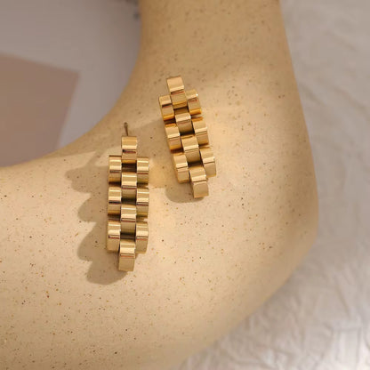 Chunky Chain Link Drop Earrings
