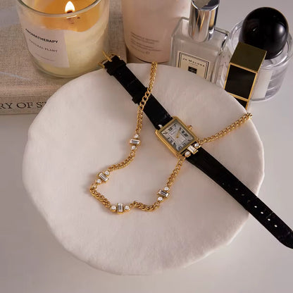 Crystal Link Chain Necklace