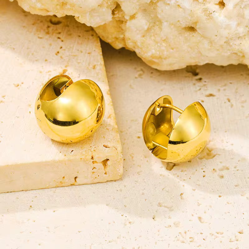 Bold Dome Ball Earrings