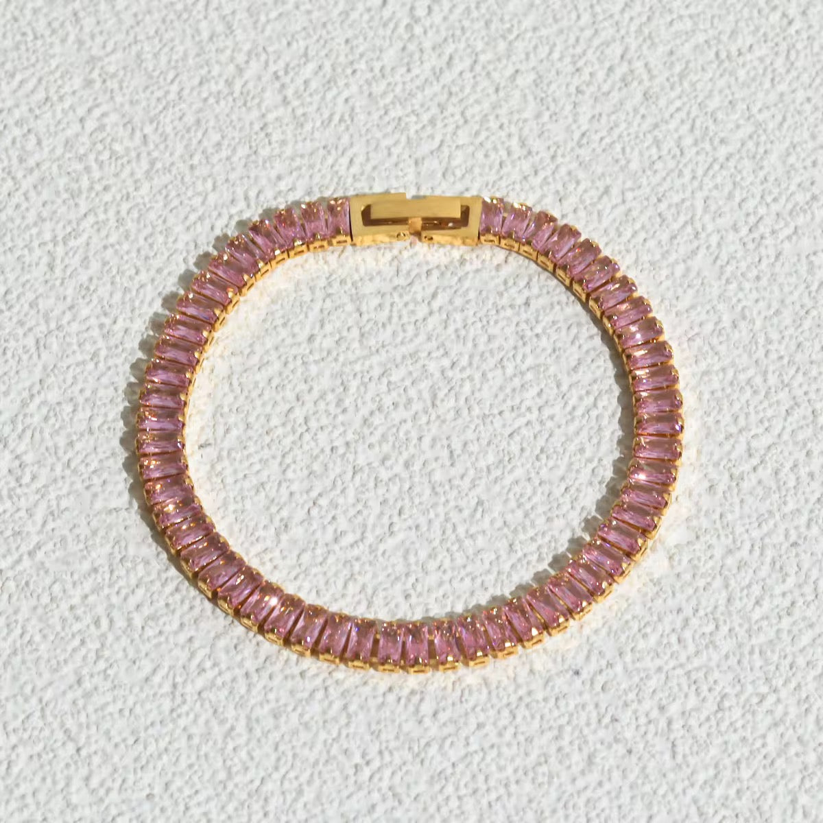 Baguette Crystal Tennis Bracelet