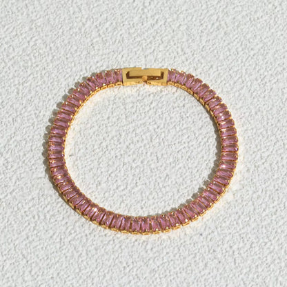 Baguette Crystal Tennis Bracelet