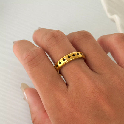 Celestial Star Band Ring
