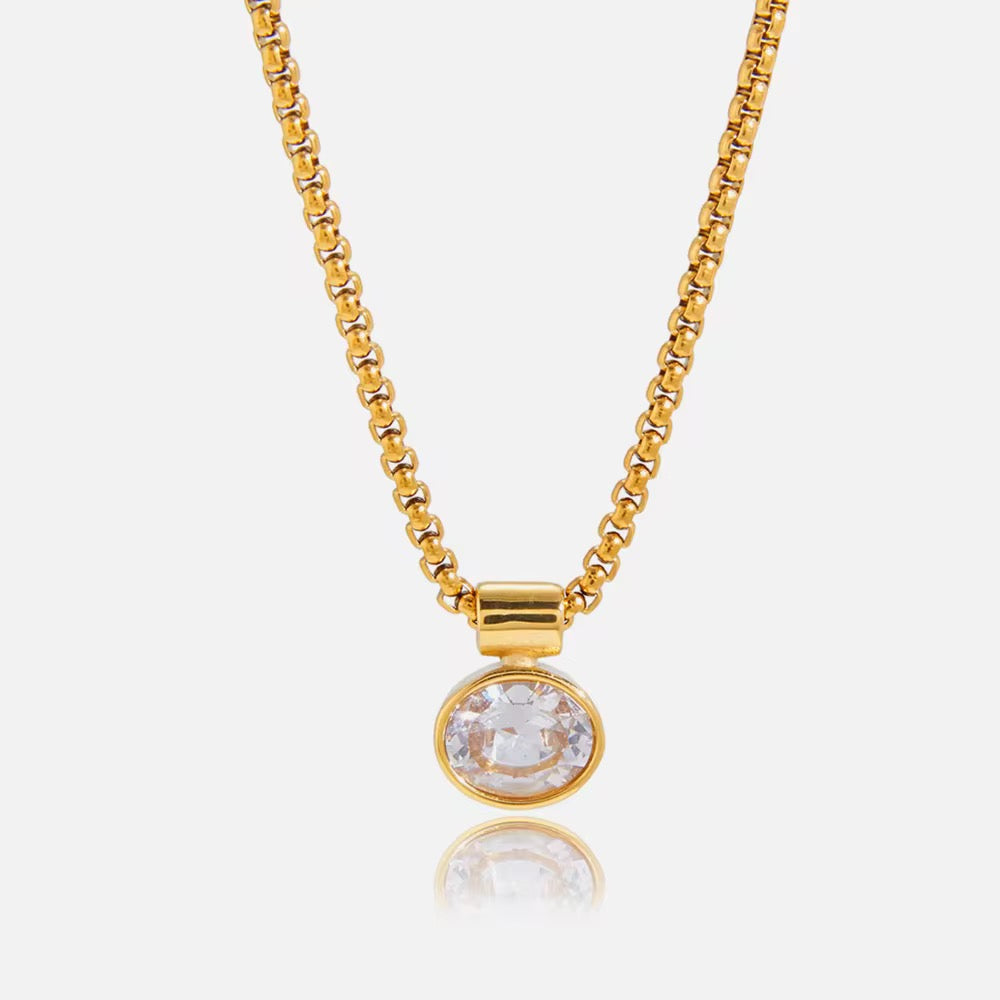 Luna Crystal Pendant Necklace