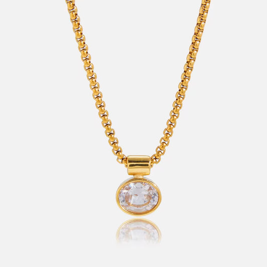 Luna Crystal Pendant Necklace