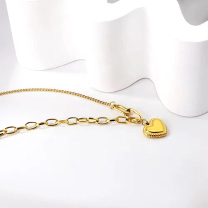 Love Heart Layered Necklace