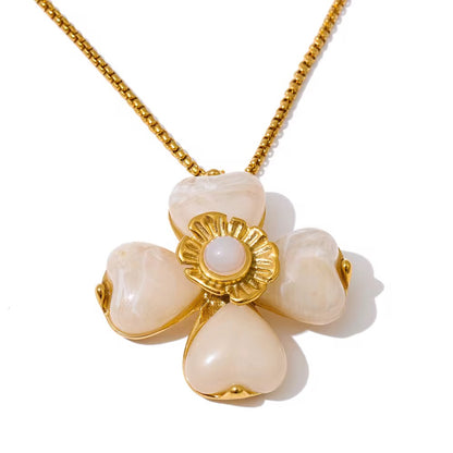 Colourful Resin Flower Necklace Sets