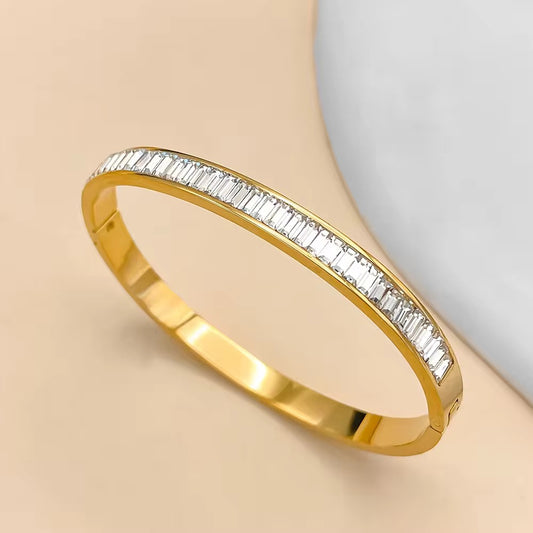 Baguette Crystal Bangle