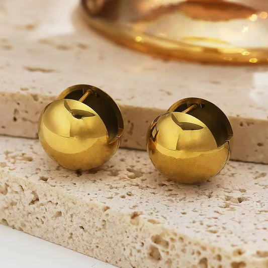 Bold Dome Ball Earrings