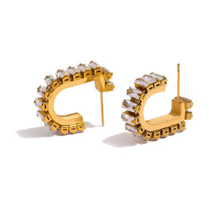 Radiance Crystal Hoop Earrings