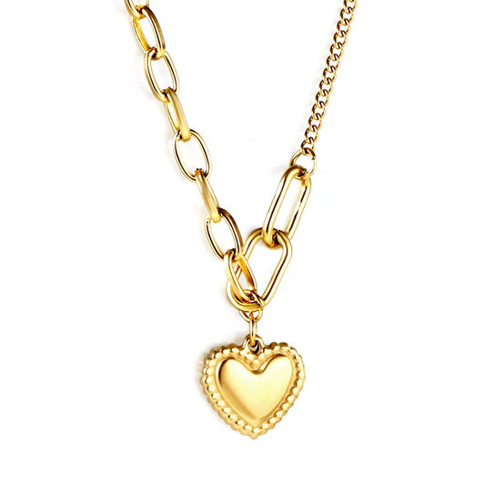 Love Heart Layered Necklace