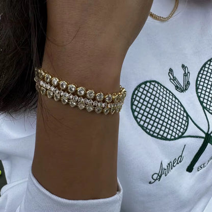 Heart Crystal Tennis Bracelet