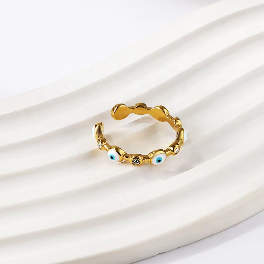 Evil Eye Open Ring
