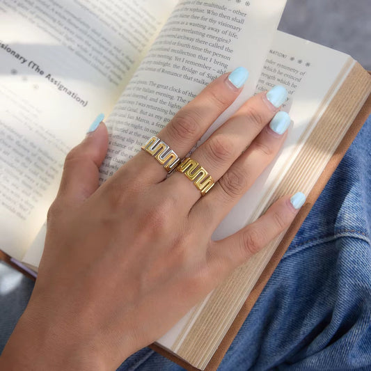 Maze Luxe Statement Ring