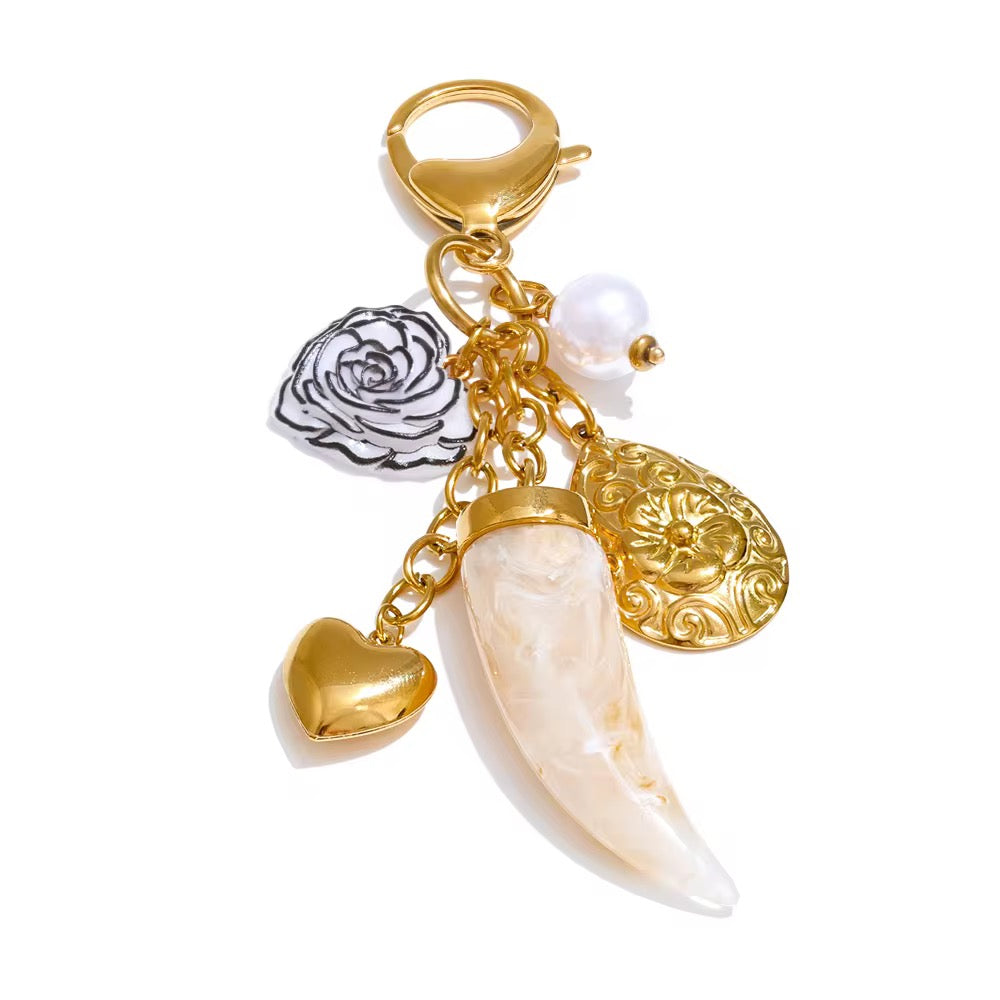 Golden Charm Luxe Keychain