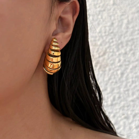 Spiral Sculpt Statement Earrings