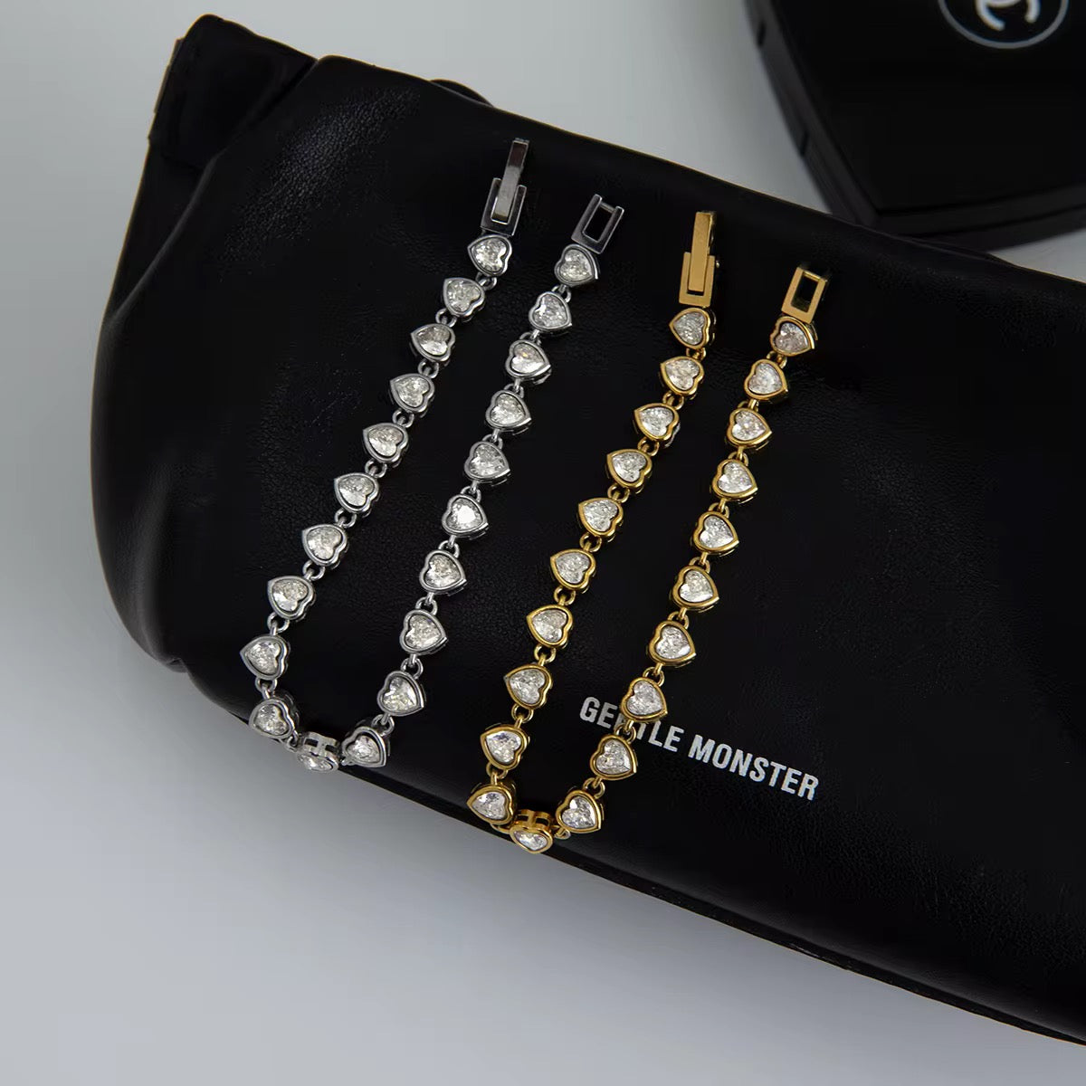 Heart Crystal Tennis Bracelet