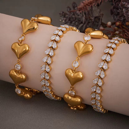 Golden Heart Charm Necklace