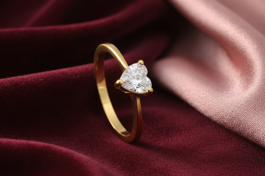Classic Heart Zircon Ring