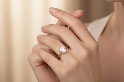 Classic Heart Zircon Ring